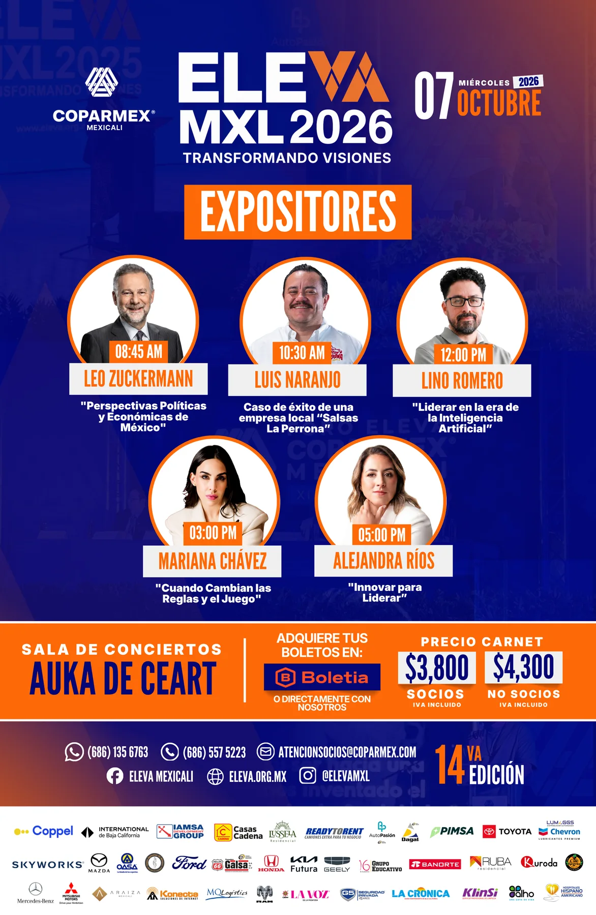 Material visual de ELEVA MXL 2026